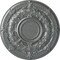 Ekena Millwork Dauphine Ceiling Medallion (Fits Canopies up to 13 1/4"), Hand-Painted Platinum, 33 7/8"OD x 1 3/8"P CM33DAPLS - alternate 1